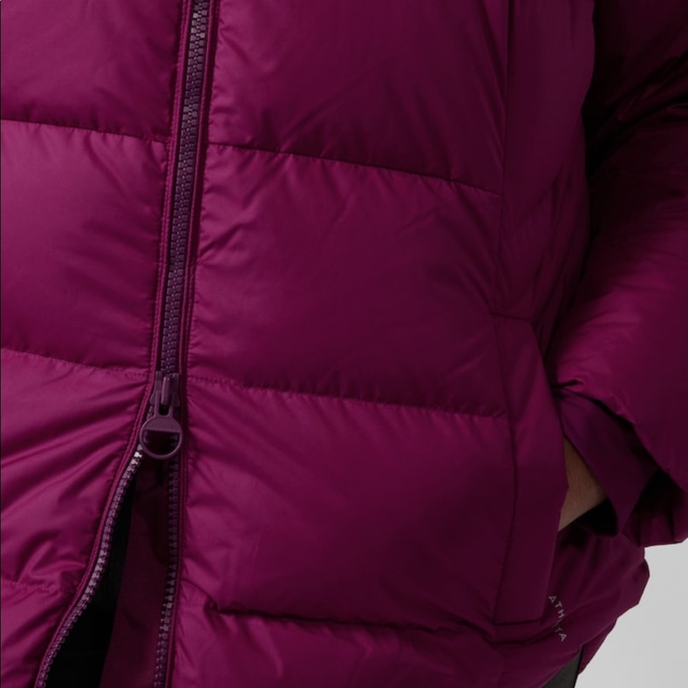 Athleta NWT Deep Purple Puffer Jacket - Picture 6 of 6